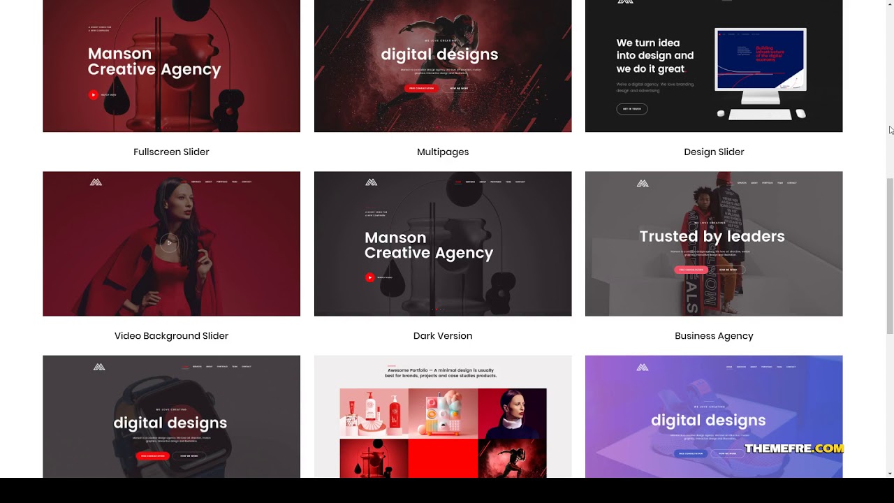 Manson - Creative Agency WordPress Theme agency portfolio Haruka