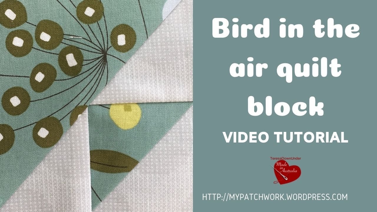 Bird in the Air quilt block video tutorial