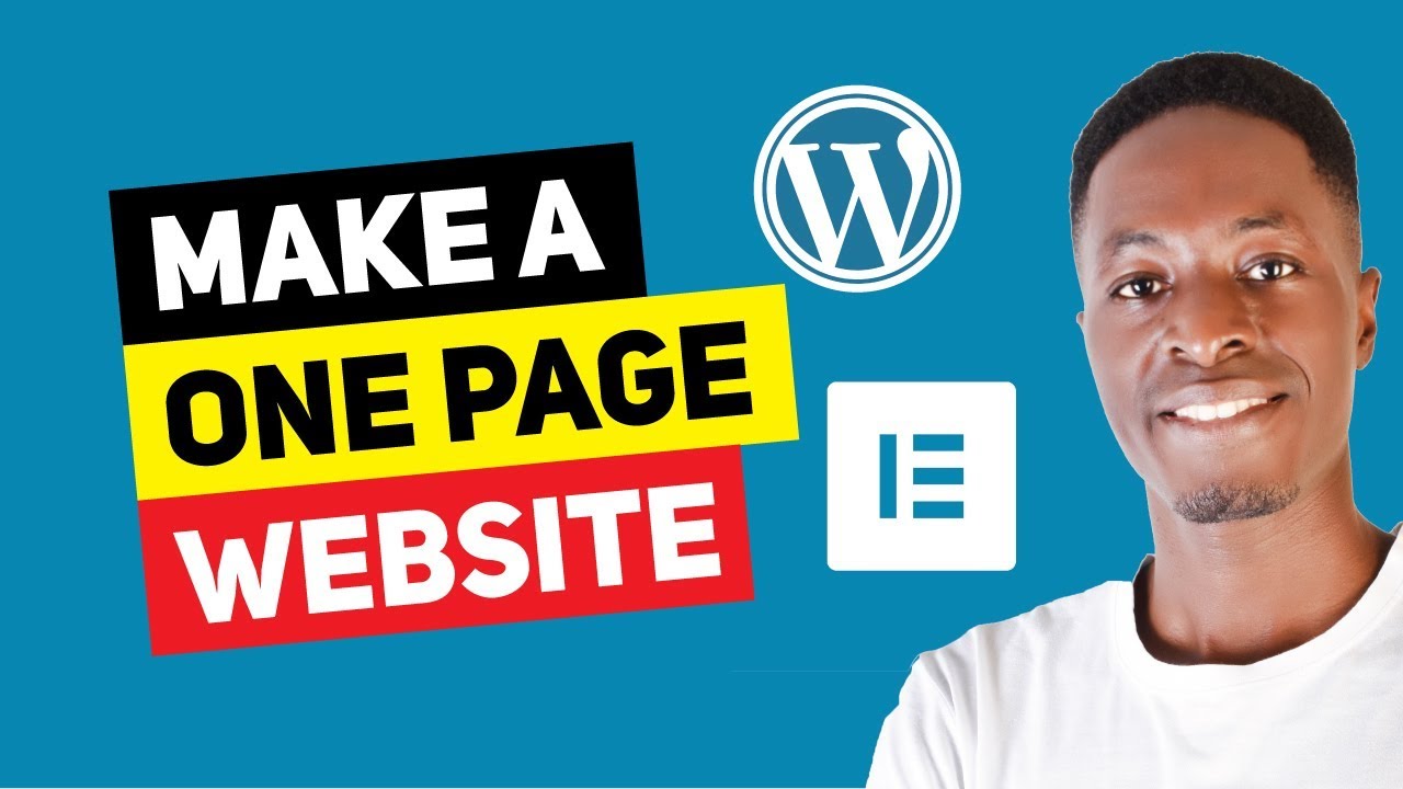 How To Make A One Page WordPress Website With Astra and Elementor for FREE