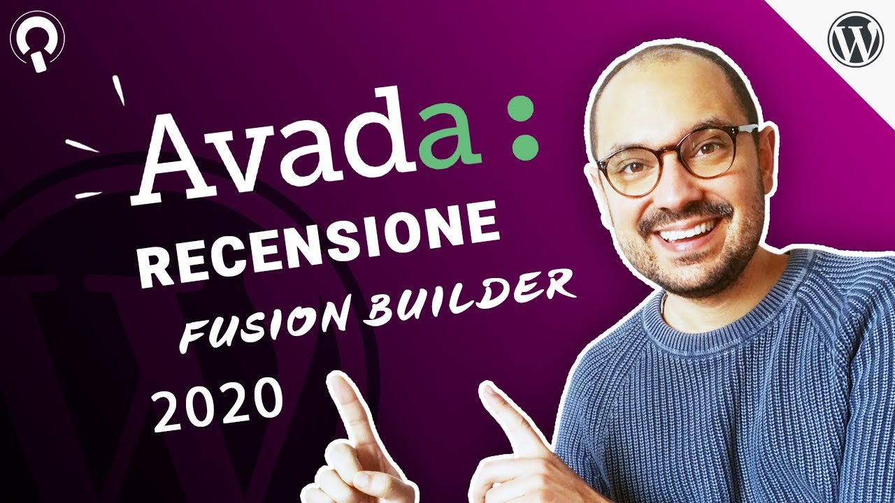 Recensione Tema WordPress Avada e Fusion Builder 2020 tutorial ita