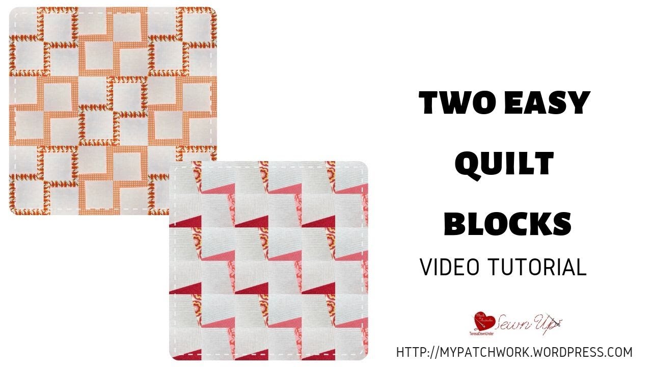 Two easy quilt blocks video tutorial