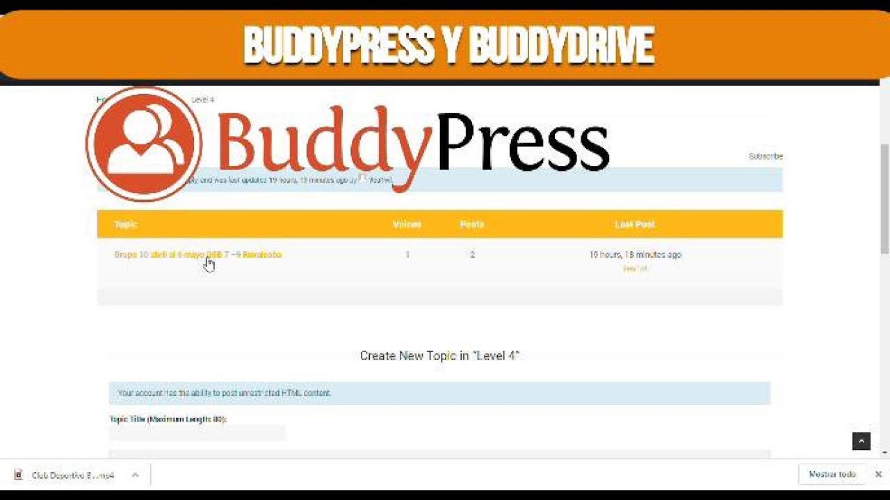 Wordpress tutorial Buddypress and Buddydrive