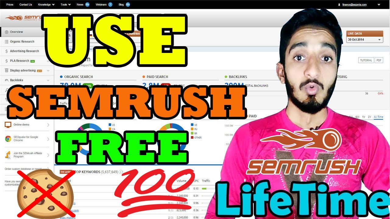 How To Use Semrush SEO Tool In Free For Lifetime | Latest trick To Use Semrush In Free 2020