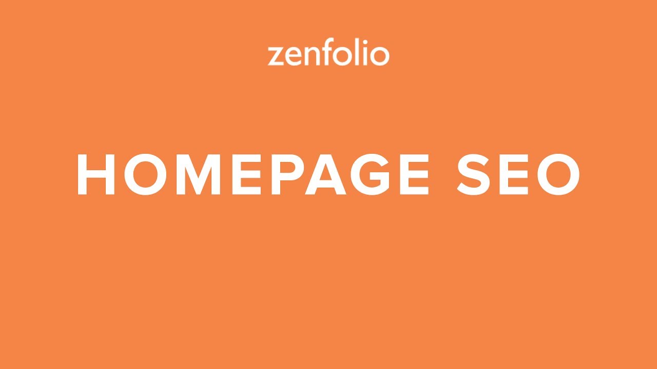 How to improve the SEO of your Zenfolio Homepage using  website title, description, H1 and H2 tags