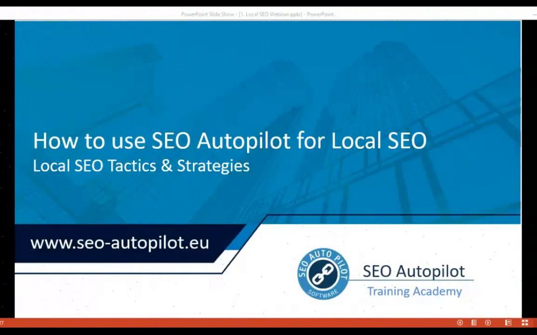 search engine optimization tips – Webinar: Build Your Local Seo with SEO Autopilot