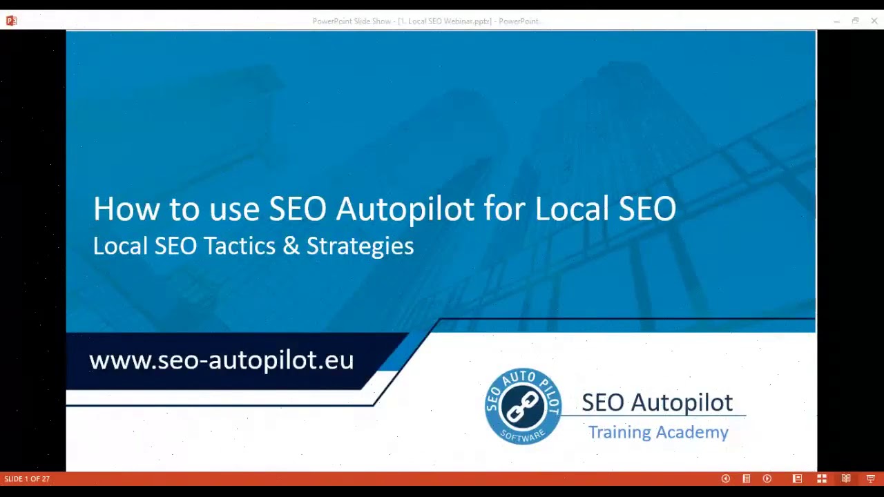 Webinar: Build Your Local Seo with SEO Autopilot