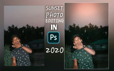 How to add sunset effect in photoshop 2020 | Best photo editing tutorial in photoshop | Rishat Editz