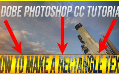 Adobe Photoshop CC How To Make A Text With A Rectangle