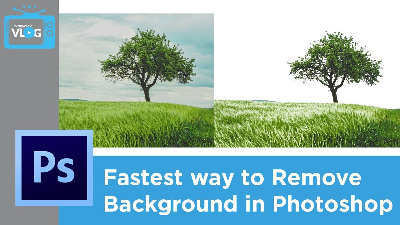 Fastest Way to Remove Background in Adobe Photoshop (Transparent I) | PJ Nacario