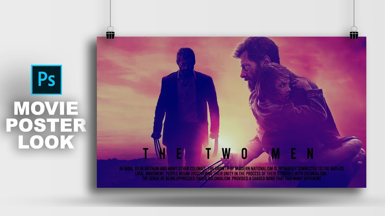Make a Movie Poster look in Adobe Photoshop CC 2002