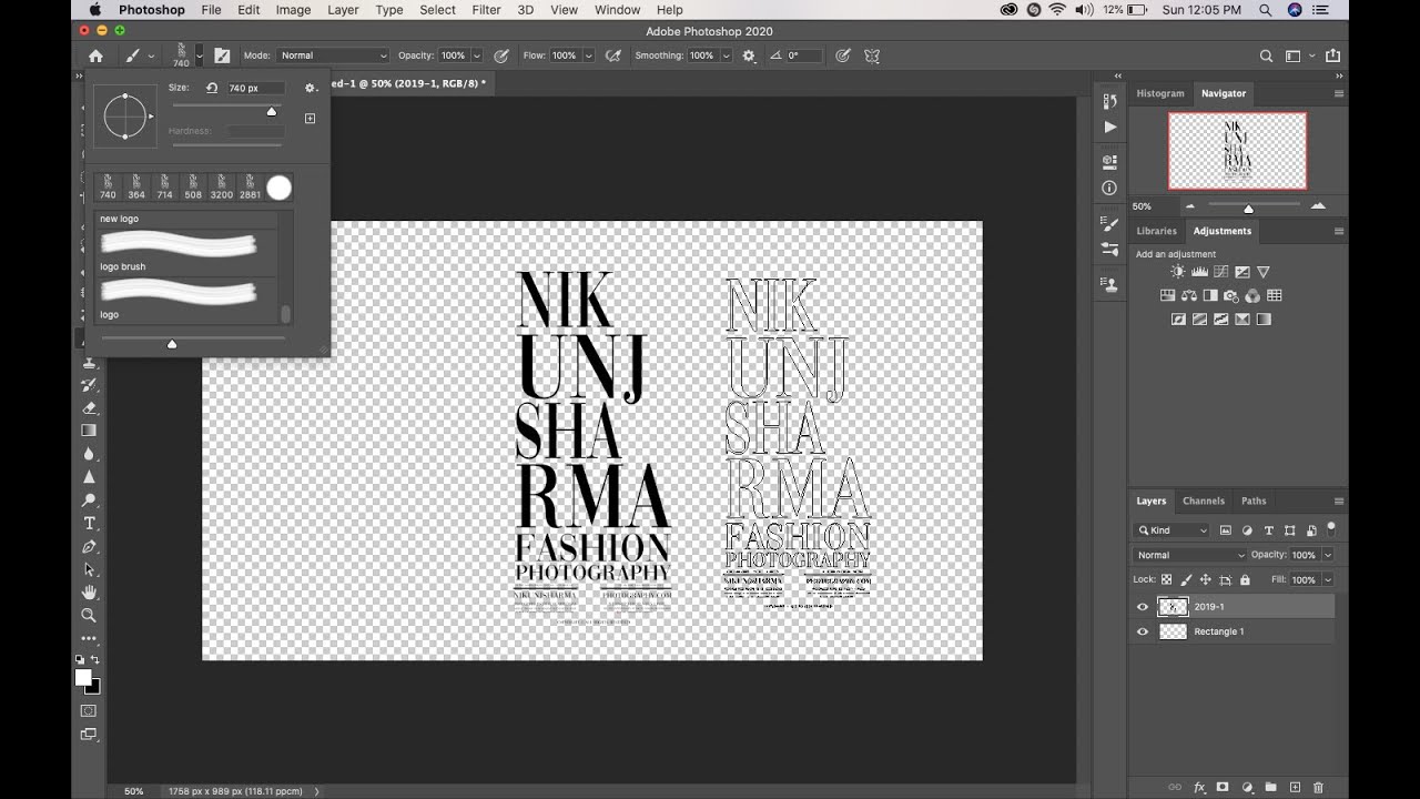 Photoshop Tutorial: How To Turn Your PNG Logo Into A Watermark Brush in Photoshop
