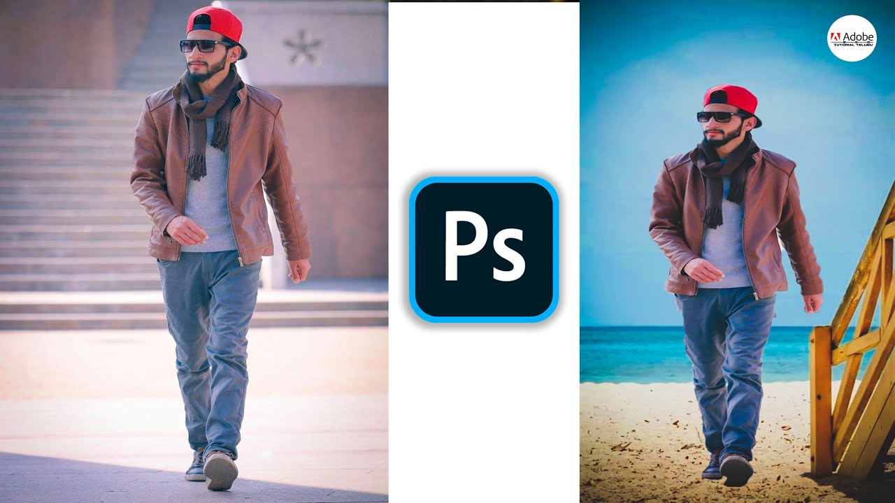 Change Background Easily!! in Photoshop || Manipulation Photo Editing || Adobe telugu tutorial