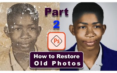 Adobe Photoshop tutorial: how to repair and restore old images and color them Part 2