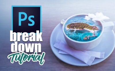 TROPICAL COFFEE PHOTO MANIPULATION | photoshop breakdown tutorial