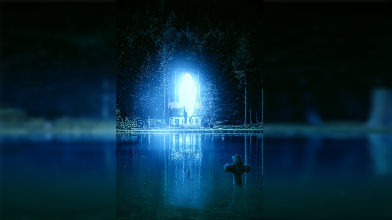 Ghost in the lake - photo manipulation tutorials in Photoshop CC 2020