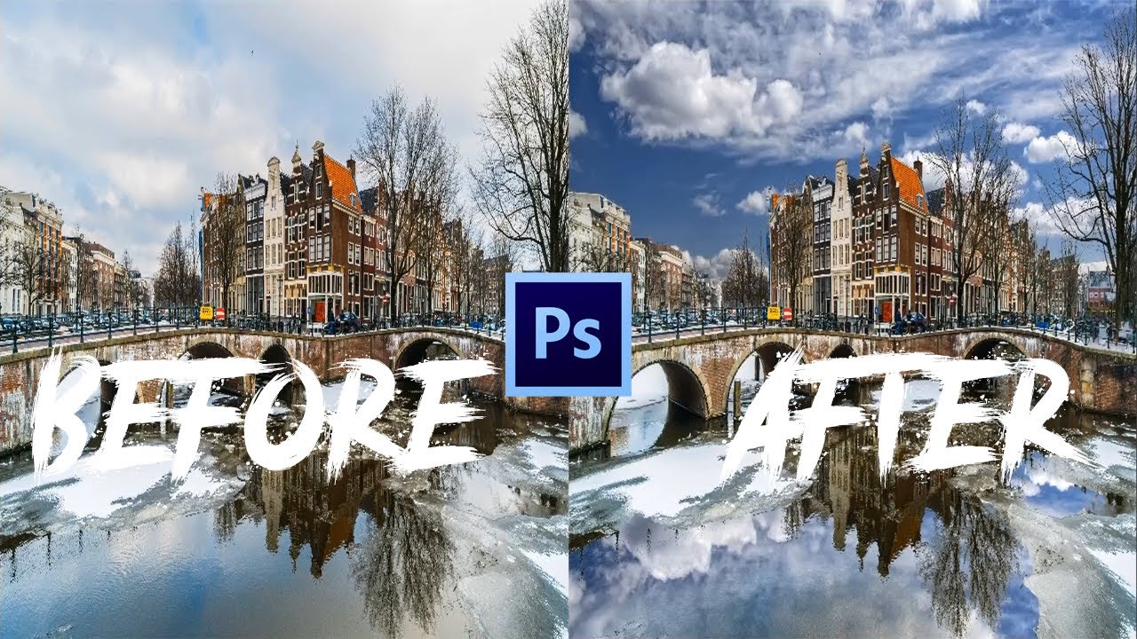Advanced techniques for replacing a dull sky - Adobe Photoshop Tutorial