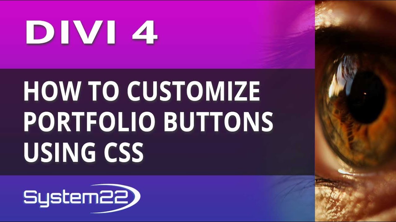 Divi 4 How To Customize Portfolio Buttons Using CSS