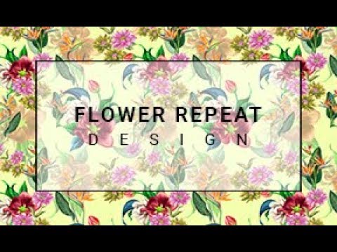 How to make a Pattern Design in Adobe Photoshop - Textile Tutorial