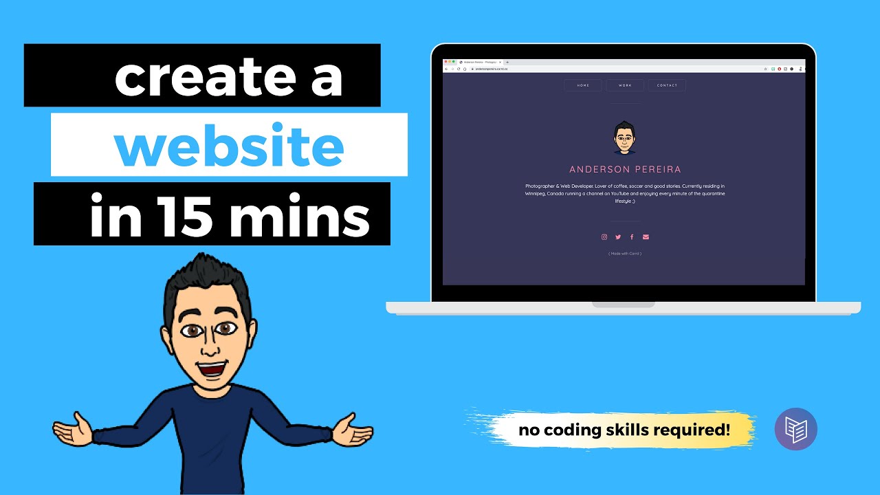 How to Create a Website in 15 mins - CARRD Tutorial