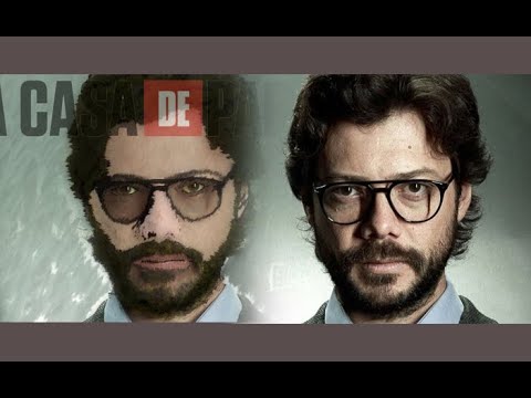 MONEY HEIST - PROFESSOR IN ADOBE PHOTOSHOP