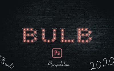 How to create a 3D Bulb Sign Text Effect in Adobe Photoshop 2020!