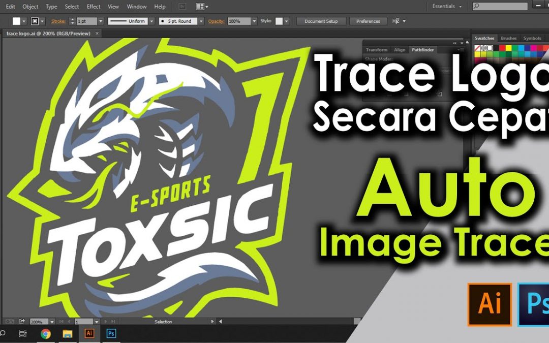 Vector / Trace Logo atau gambar – Adobe Illustrator Tutorial & Photoshop