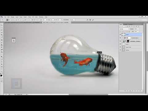 Adobe Photoshop Tutorial Photo Manipulation Water Splash in Bulb Video 12 May 2020