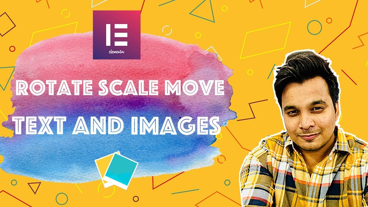 Elementor Rotate [Scale Transform] Image Text tutorial -CSS transforms Using Free version