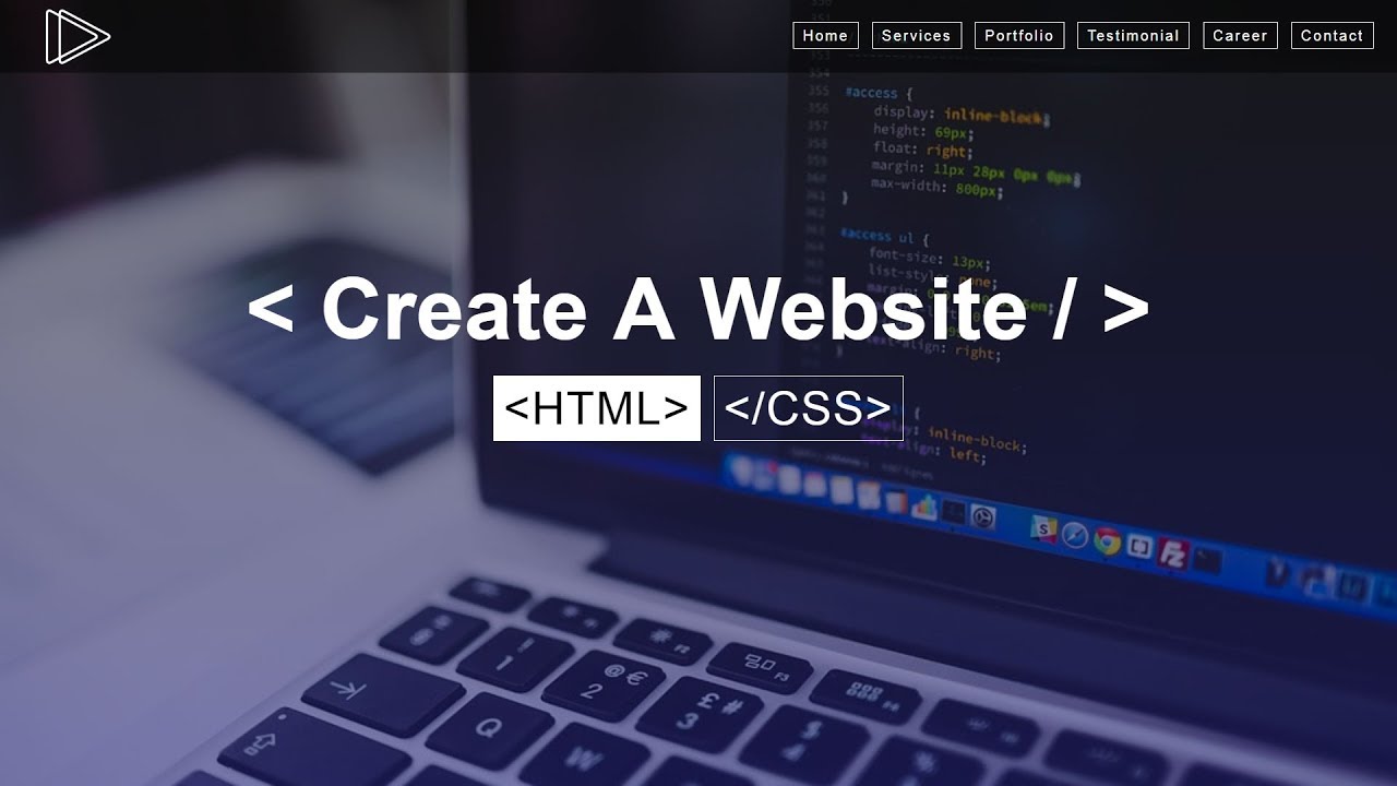 How To Create A Website Using HTML & CSS Step by Step Website Tutorial