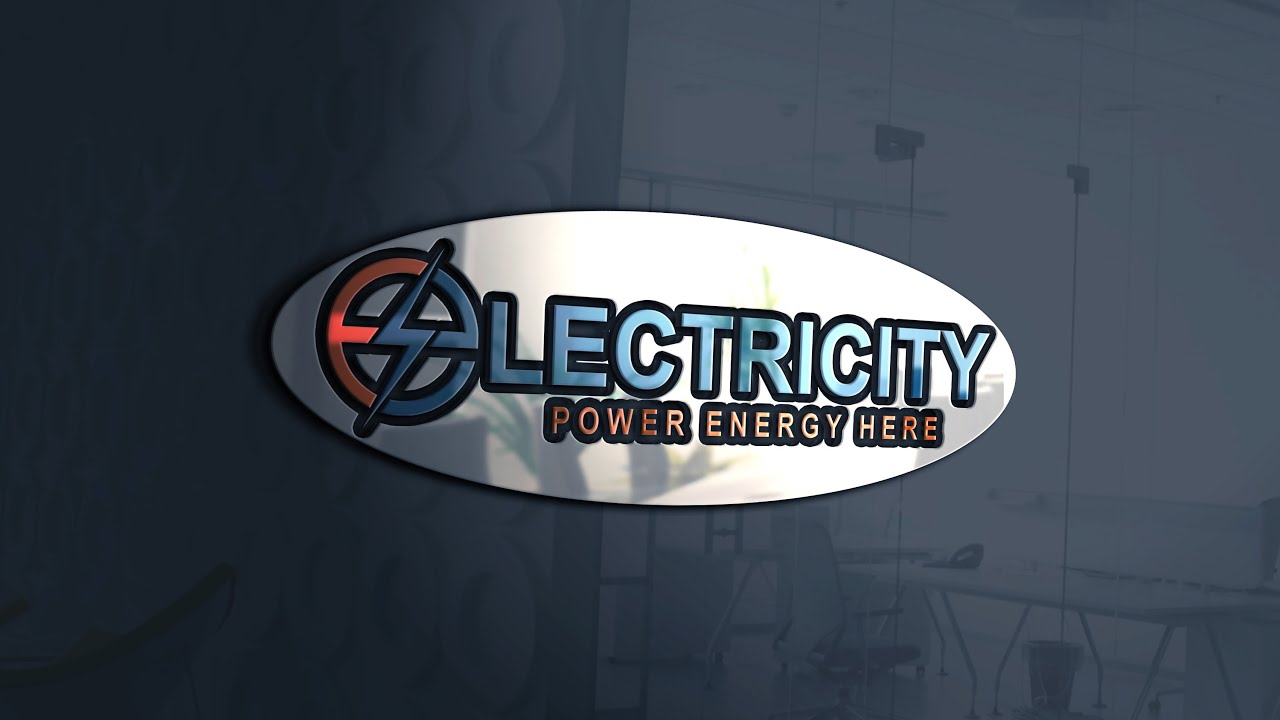 Professional Logo Design Photoshop cc Tutorial - Electricity Logo