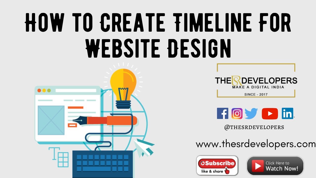 How to Create Timeline For Website Design #thesrdevelopers #webdesign #Website #timeline #css #html