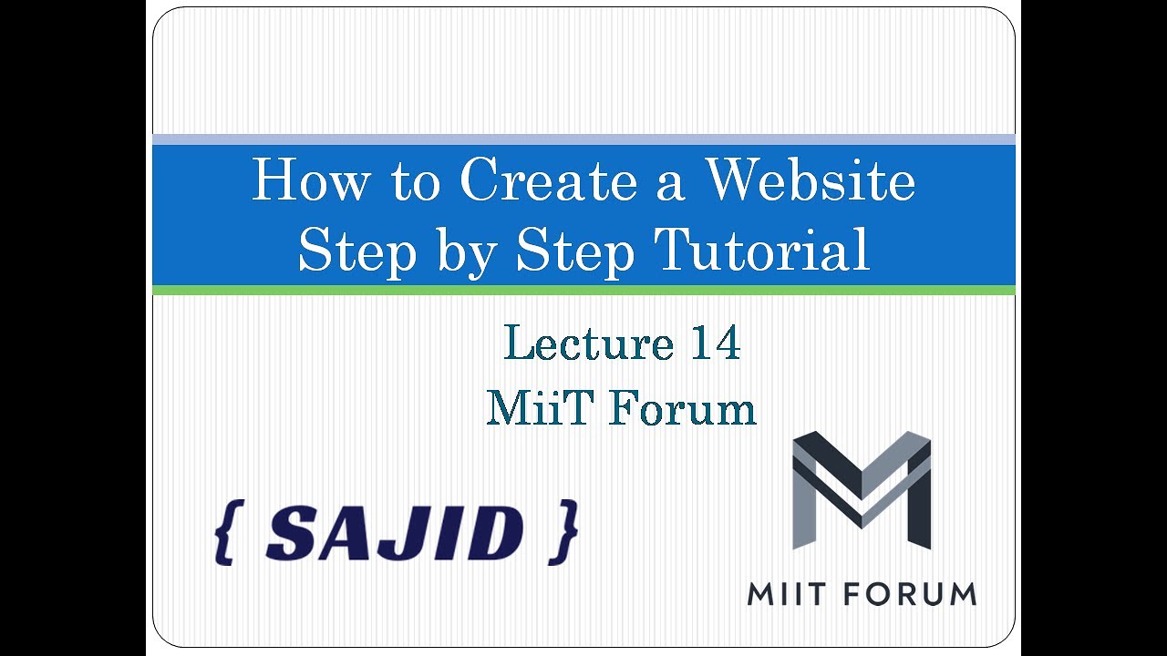How To Create A Website Using HTML And CSS | Step By Step Website Tutorial 2020| Lecture 14