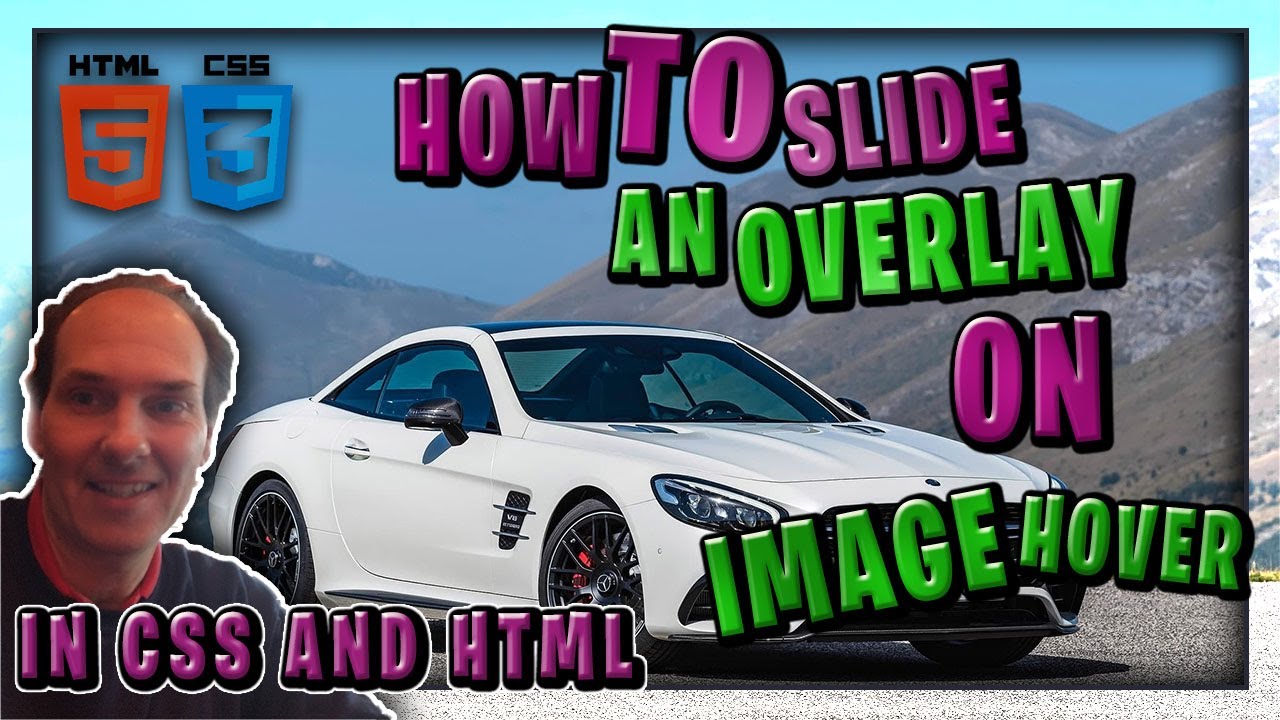 How To Slide An Overlay On Image Hover In CSS and HTML | Web Development Tutorial