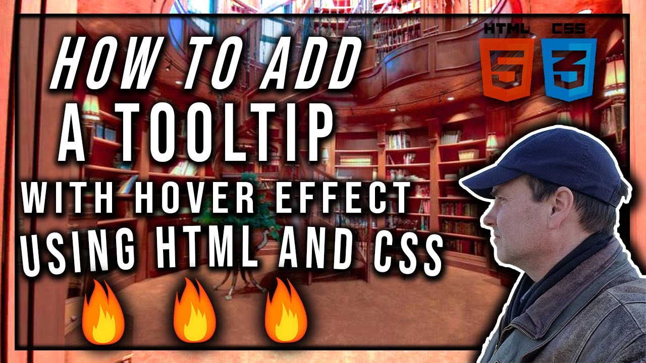 How To Add A Tooltip With Hover Effect Using HTML and CSS | Web Development