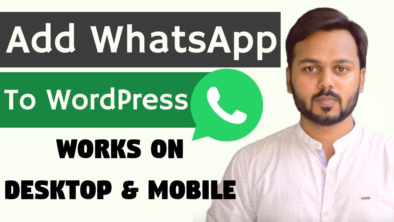 Add WhatsApp Chat to WordPress Website for Free [2020]