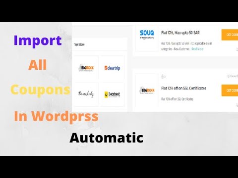 Auto Imports Coupons in Wordpress using Free Plugin