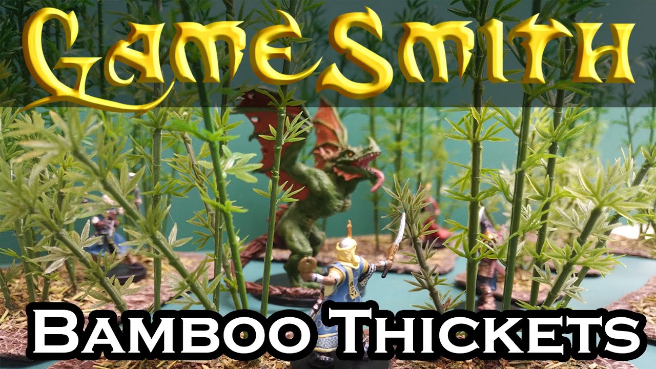 Building Bamboo Thickets Scatter Terrain for your Tabletop Game (2020) GameSmith S01E027