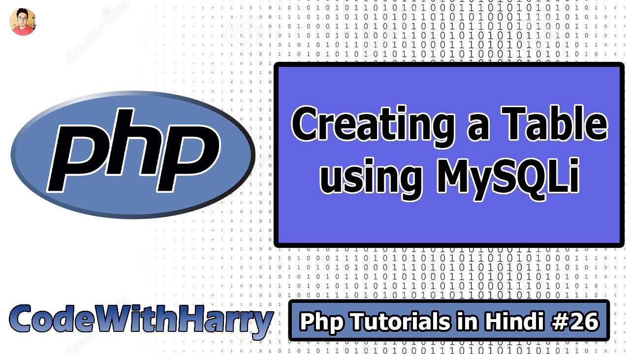 Creating a Table in MySQL using php | PHP Tutorial #26