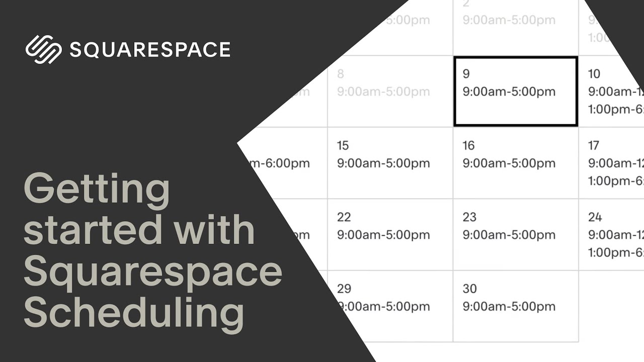 Getting Started with Squarespace Scheduling | Squarespace Tutorial