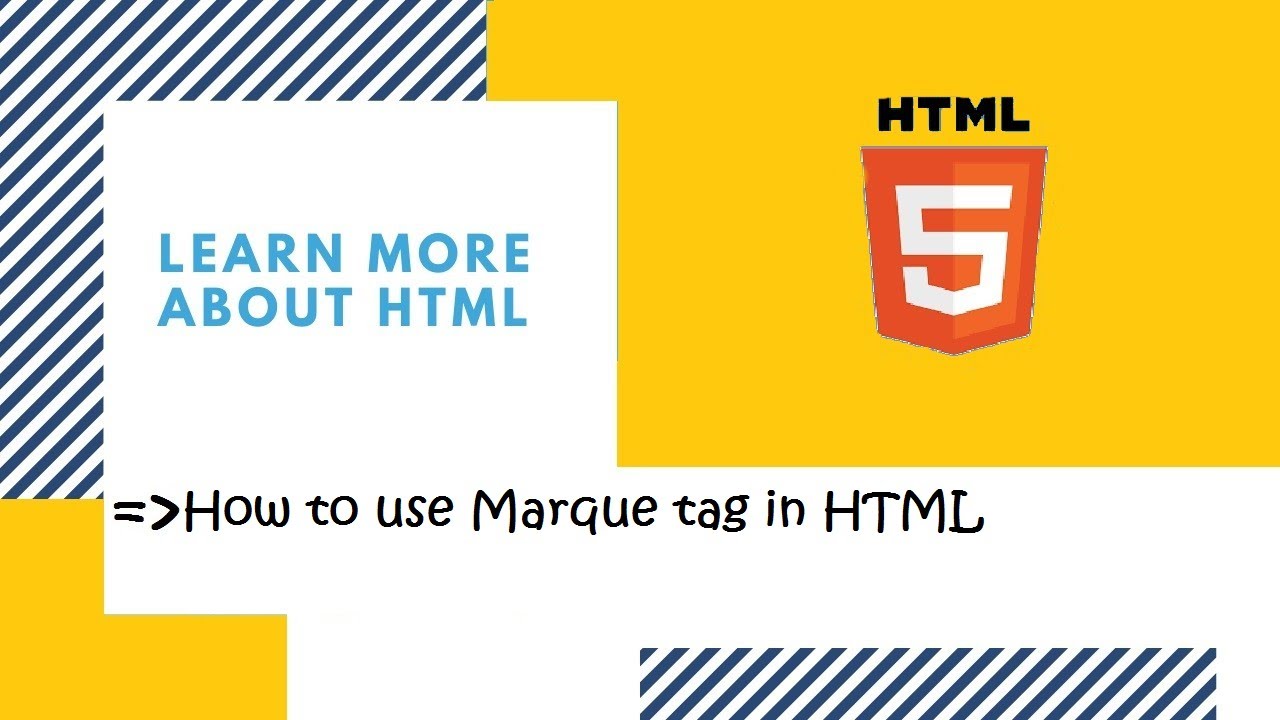 Introduction to HTML | 22. How to use Marquee tag in HTML? | HTML in Hindi