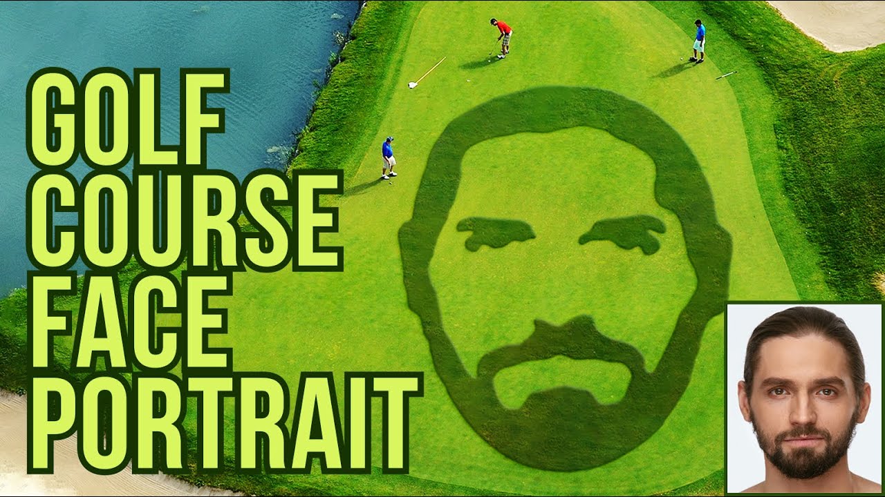 Photoshop: Create a Golf Course, Putting Green Face Portrait!
