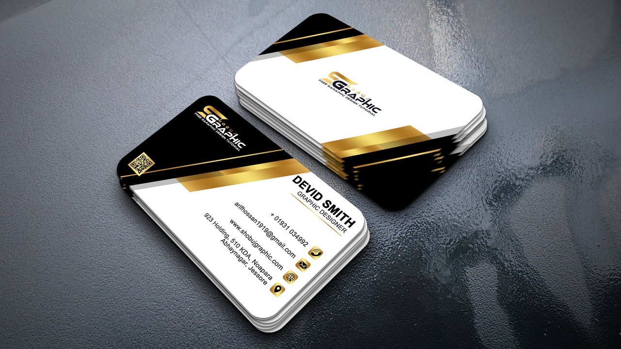 Professional Business Card Design Tutorial - Photoshop cc