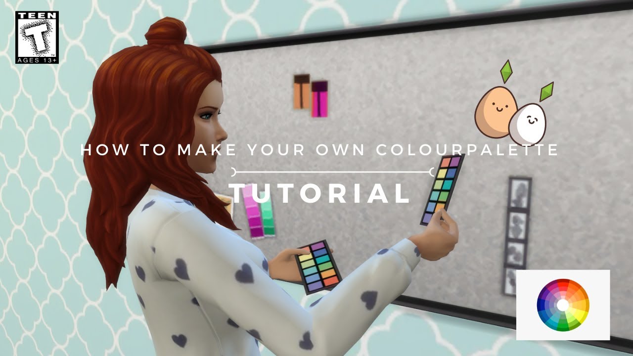 Tutorial | How to make your own colourpalette | Sims Interior Design