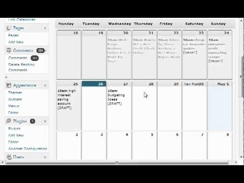 Free Wordpress Editorial Calendar Plugin For Your Posts - Daily Blog Tip 014