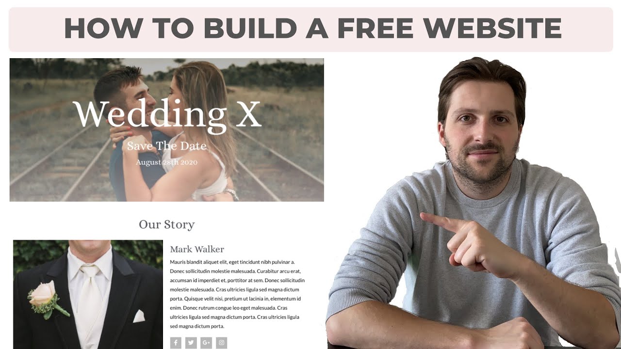 How To Build A Free WordPress Website For A Wedding (2020) | [From Scratch]