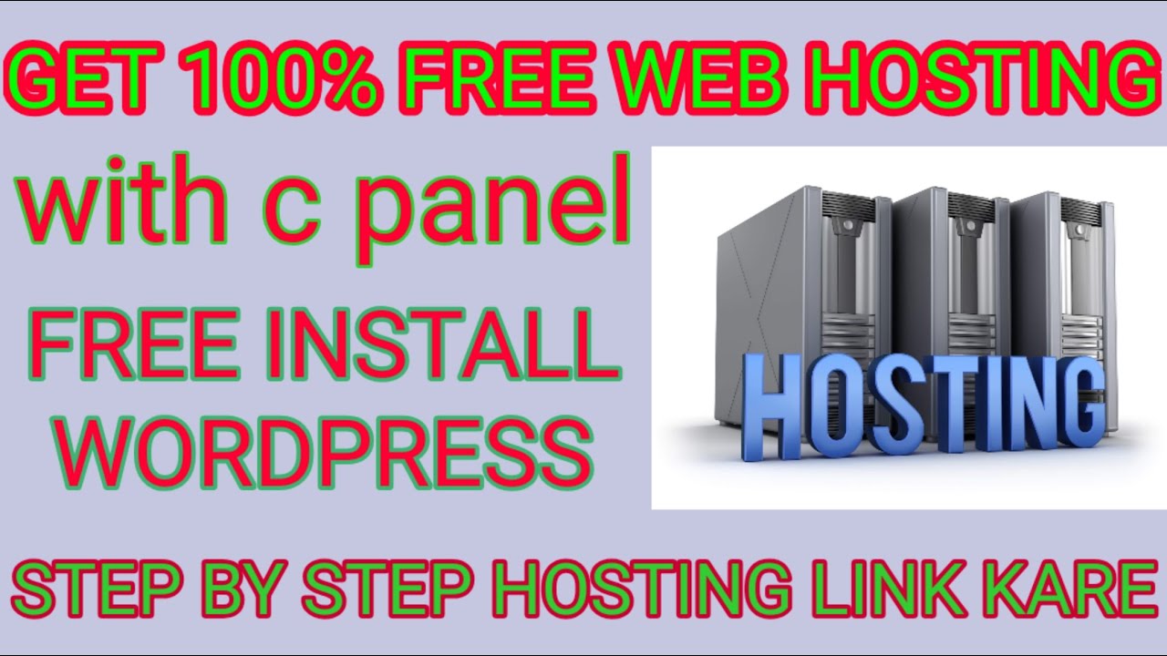 How To Get Free Web Hosting With C Panel |How To Install Wordpress |Free Web Hosting
