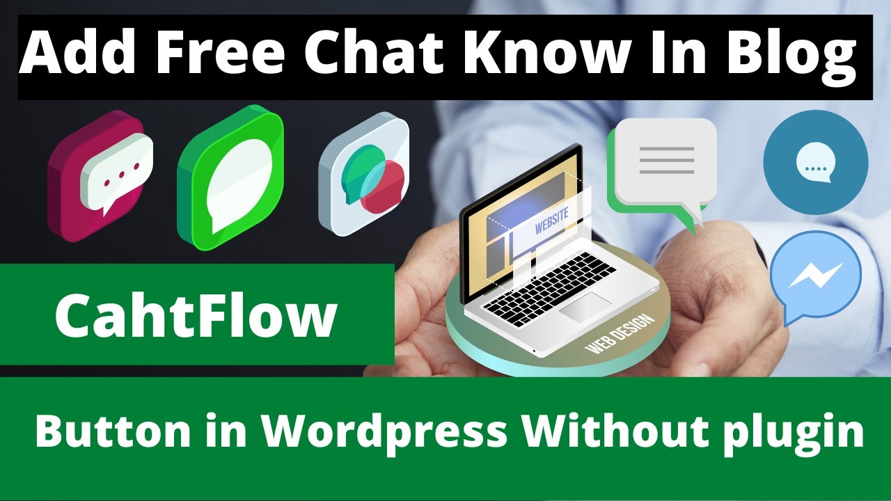 How to Add Whatsapp, Messenger Live Chat in Blogger 2020 How to add chat know buttom in wordpress