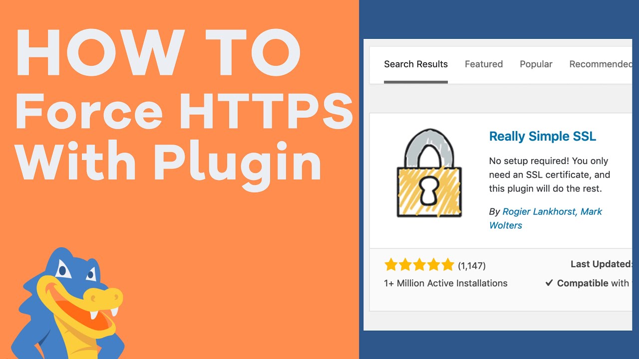 How to Force HTTPS - Using "Really Simple SSL" WordPress Plugin