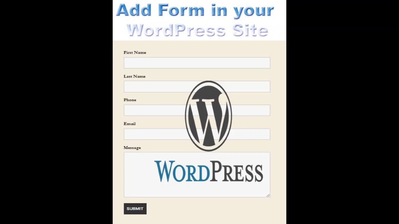 How to add form in wordpress site [urdu/hindi]