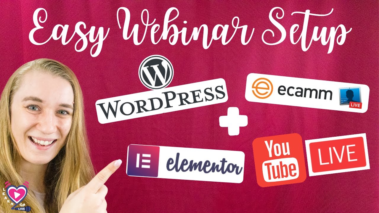How to do a WEBINAR EASILY with EMBEDDED YOUTUBE LIVE & CHAT - WORDPRESS, ELEMENTOR, & ECAMM